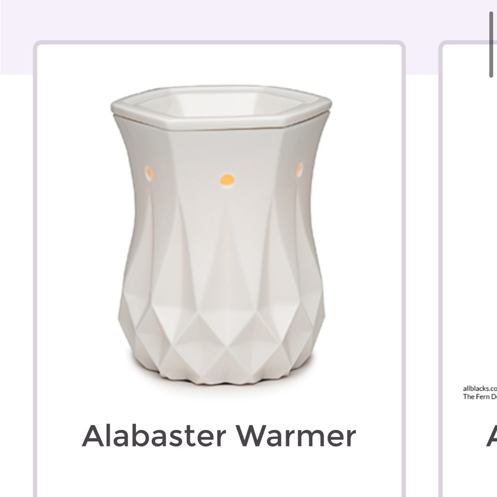 Scentsy alabaster warmer
